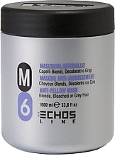 Парфумерія, косметика Маска "Антижовтий ефект" для білявого й сивого волосся - Echosline М6