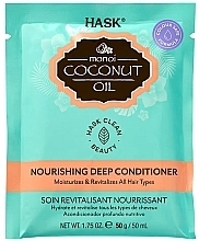 Питательный кондиционер с кокосовым маслом - Hask Coconut Monoi Oil Nourishing Deep Conditioner (саше) — фото N1