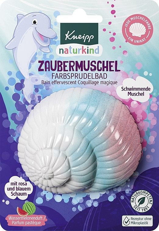 Бурлящий шарик для ванны в форме ракушки - Kneipp Kids Magic Shell Fizzy Bath  — фото N1