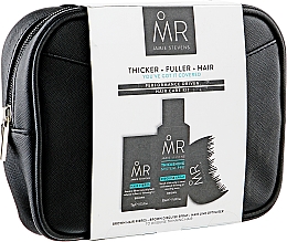 Набор - Mr. Jamie Stevens Mr. Disguise Hair Care Kit (h/fibres/15g + h/spray/50ml + h/brush/1pcs + bag/1pcs) — фото N1