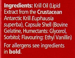 УЦЕНКА Пищевая добавка "Масло красного криля Омега-3" - Bioglan Red Krill Oil 500mg Omega-3 * — фото N3