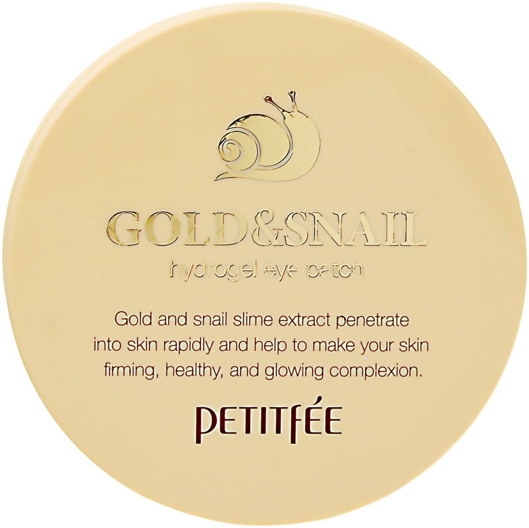 Гідрогелеві патчі для очей з золотом і равликом - Petitfee Gold & Snail Hydrogel Eye Patch — фото N2