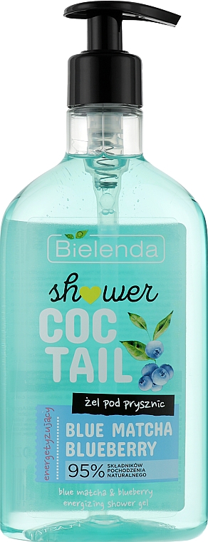 Гель для душа "Черника" - Bielenda Coctail Shower Blue Matcha Blueberry