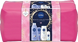 Парфумерія, косметика Calvin Klein CK One Essence Intense - NIVEA Beauty Collection (sh/gel/250ml + b/milk/250ml + deo/50ml + h/cr/100ml + bag)