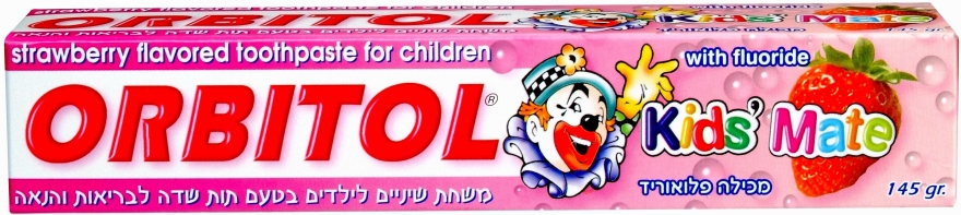 Детская зубная паста со вкусом клубники - Orbitol Kids Toothpaste Strawberry