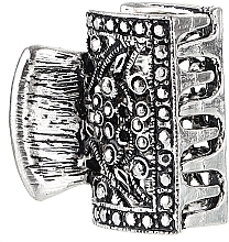 Парфумерія, косметика Заколка металева із кристалами "Краб", KM36s, срібна - Mari N.