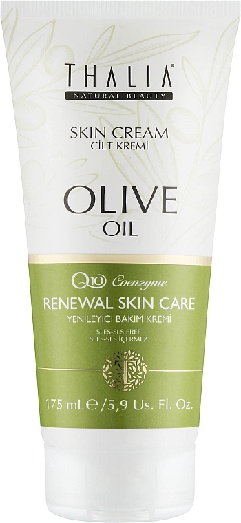 Крем-ліфтинг з коензимом Q10 та оливковою олією - Thalia Q10 Coenzime Renewal Skin Care Skin Cream Olive Oil — фото N1