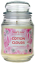 Духи, Парфюмерия, косметика Свеча в стеклянной банке - Starlytes Cotton Clouds Scented Candle