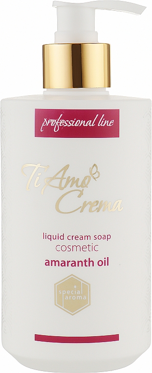 Жидкое крем-мыло для рук "Косметическое с маслом амаранта" - Мыловаренные традиции Ti Amo Crema