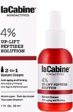Антивозрастная крем-сыворотка для упругости и эластичности кожи - La Cabine 4% Up-Lift Peptides 2 in 1 Serum Cream — фото N2