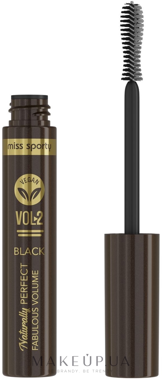 Туш для вій - Miss Sporty Naturally Perfect Mascara Vol. 2 Fabulous Volume — фото Black