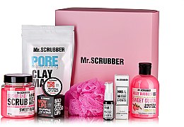 Парфумерія, косметика Набір 3 - Mr.Scrubber "Woman Beauty Box" (mask/150g + sh/gel/275ml + b/scr/300g + nail/complex/10ml + lip/scr/40g + sponge)