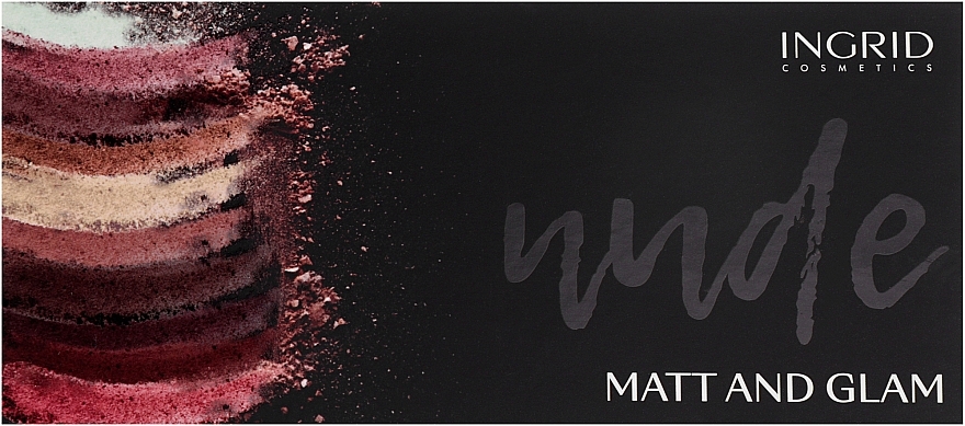 Професійна палітра тіней для повік - Ingrid Matt & Glam Nude Of Natural Beauty — фото N2