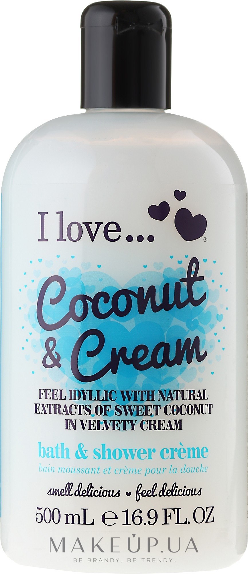 Крем для ванны и душа - I Love... Coconut & Cream Bubble Bath And Shower Creme — фото 500ml
