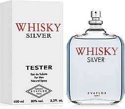 Evaflor Whisky Silver - Туалетная вода (Тестер без крышечки) — фото N2