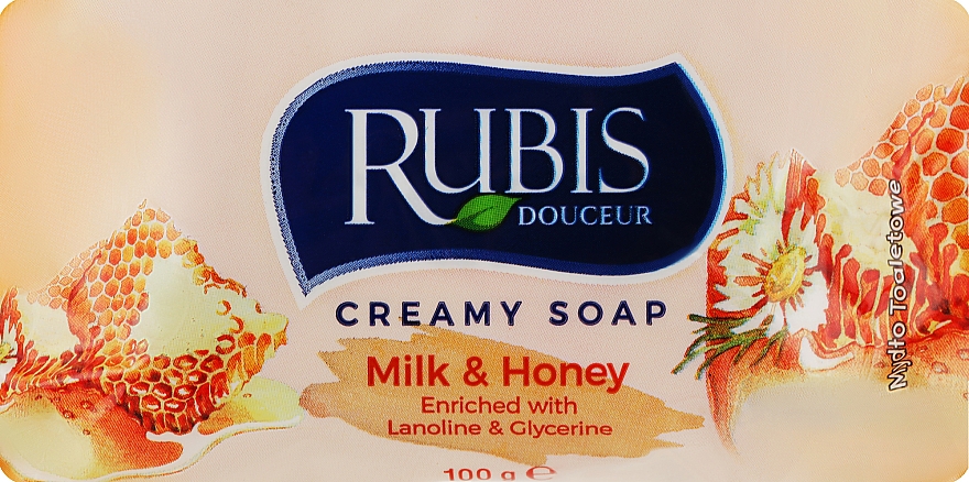 Мило "Молоко й мед" - Rubis Care Milk & Honey Creamy Soap