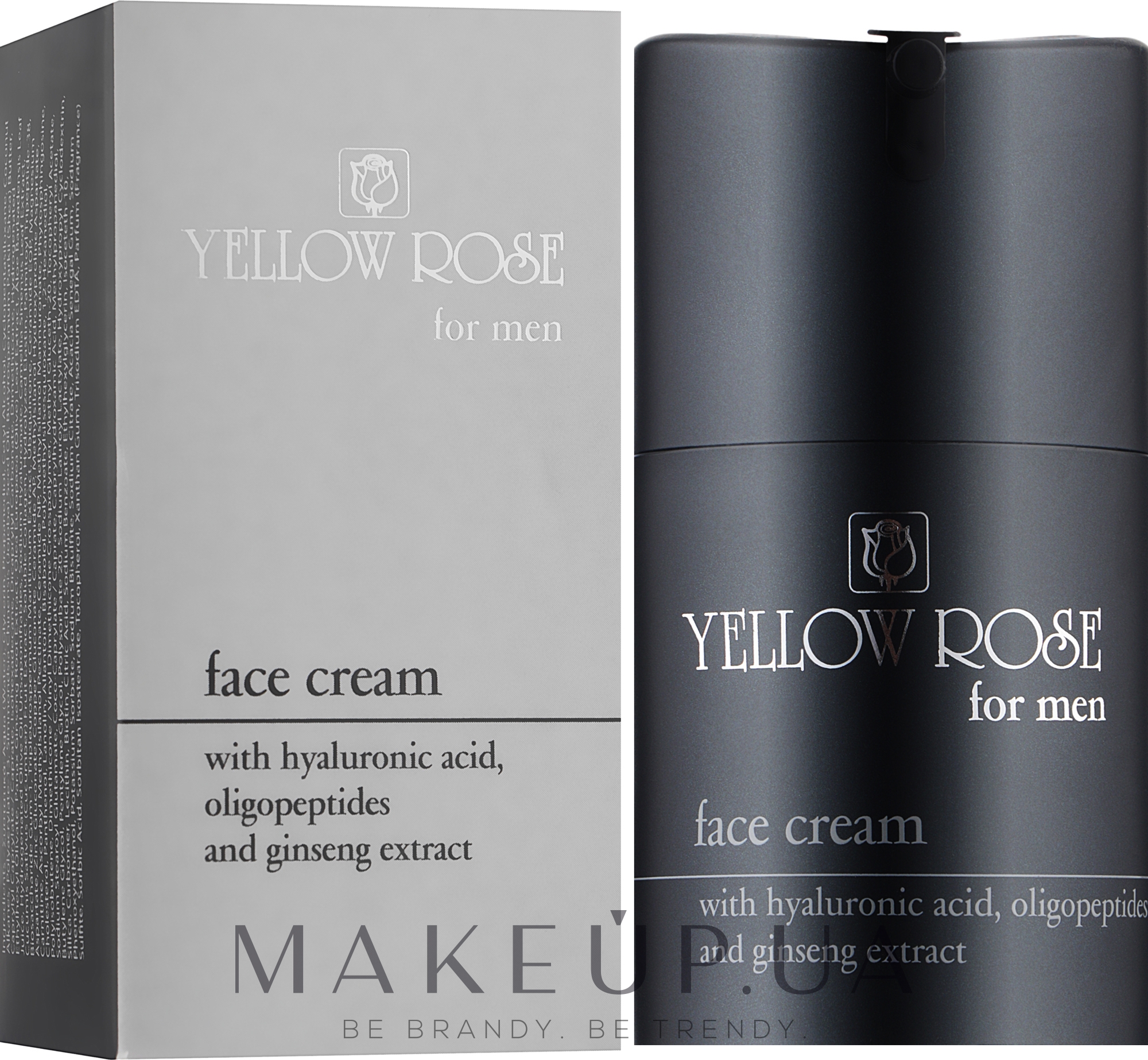 Антивіковий крем для чоловіків для обличчя - Yellow Rose Face Cream For Men — фото 50ml