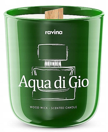 Ароматическая свеча "Aqua di Gio" - Ravina Aroma Candle — фото N1