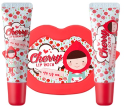 Духи, Парфюмерия, косметика Набор - Esfolio Cherry Lip Care Set (lip/scr/10ml + lip/balm/10ml + patch/30pcs)