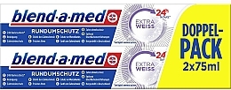 Духи, Парфюмерия, косметика Набор - Blend-A-Med Extra White Set (toothpaste/2*75ml) 