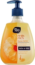 Парфумерія, косметика Рідке гліцеринове мило зі зволожувальною дією - Teo Milk Rich Tete-a-Tete Sunny Gerber Liquid Soap