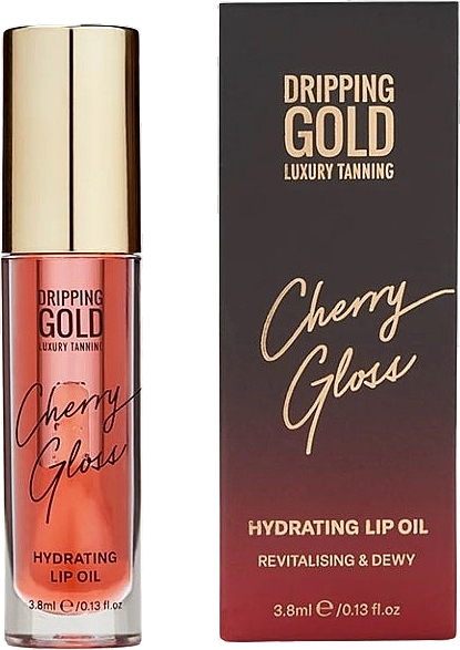 Увлажняющее масло для губ - Sosu by SJ Dripping Gold Luxury Tanning Hydrating Lip Oil — фото N1
