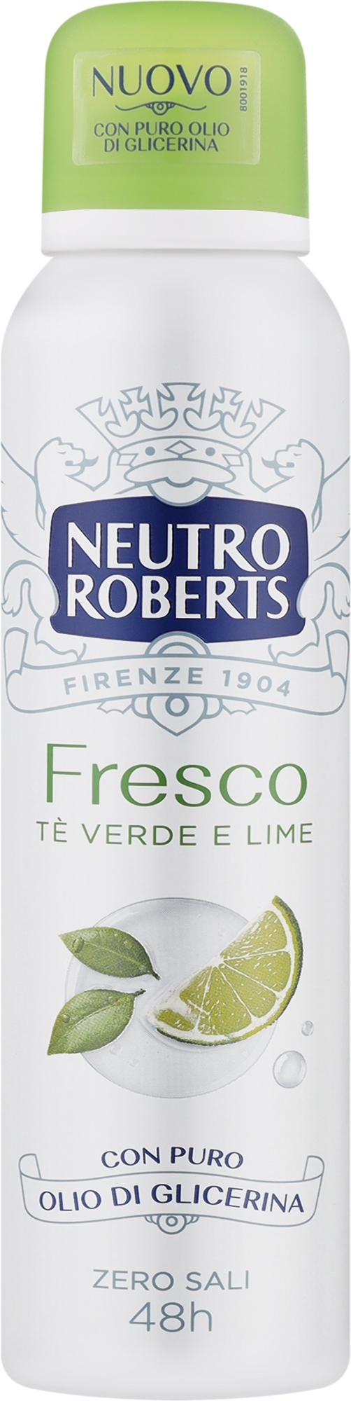 Дезодорант-спрей "Зеленый чай и лайм" - Neutro Roberts 48H Deo Spray  — фото 150ml