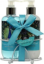 Духи, Парфюмерия, косметика Набор - Spa Moments Ocean & Mint Bath Gift Set (sh/gel/240ml + b/lot/240ml)