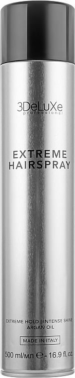 Лак екстрасильної фіксації - 3DeLuXe Extreme Hairspray — фото N1