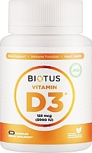 Диетична добавка "Вітамін Д3" , 5000 МЕ - Biotus Vitamin D3 — фото N1