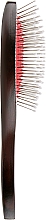 Дерев'яна масажна щітка для волосся, 00146, овальна - Eurostil Oval Brush Medium — фото N2