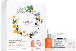 Парфумерія, косметика Набір - Lumene Valo Natural Glow Ritual (essence/15 ml + cr/50 ml + cr/15 ml)