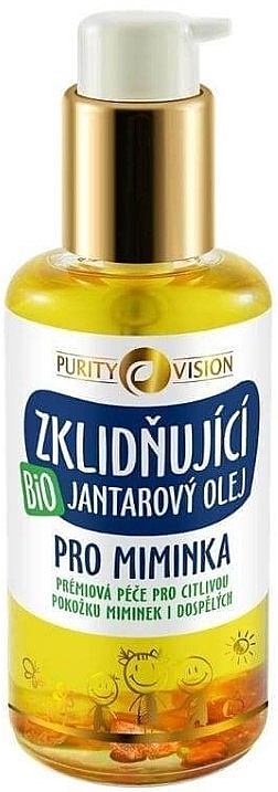 Органічна заспокійлива бурштинова олія для малюків - Purity Vision Bio Organic Soothing Amber Oil For Babies — фото N1