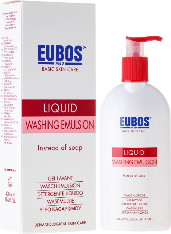 Эмульсия для душа - Eubos Med Basic Skin Care Liquid Washing Emulsion Red — фото N4