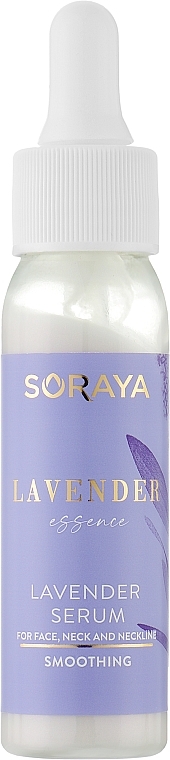 Розгладжувальна сироватка для обличчя, шиї й зони декольте - Soraya Lavender Essence — фото N1