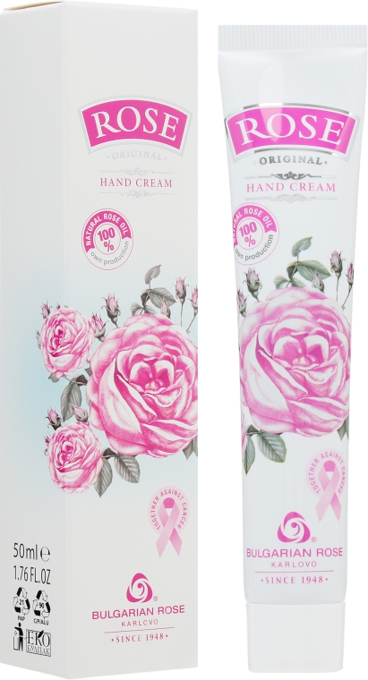 Крем для рук "Rose" с розовым маслом - Bulgarian Rose Hand Cream