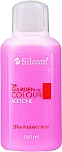 Жидкость для снятия лака "Клубника" - Silcare The Garden Of Colour Aceton Strawberry Pink — фото N1