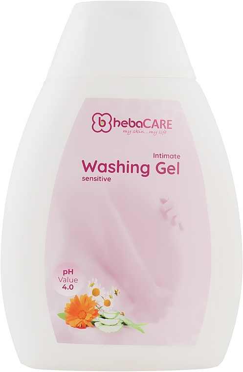 Нежный гель для интимной гигиены - HebaCARE Intimate Sensitive Washing Gel 