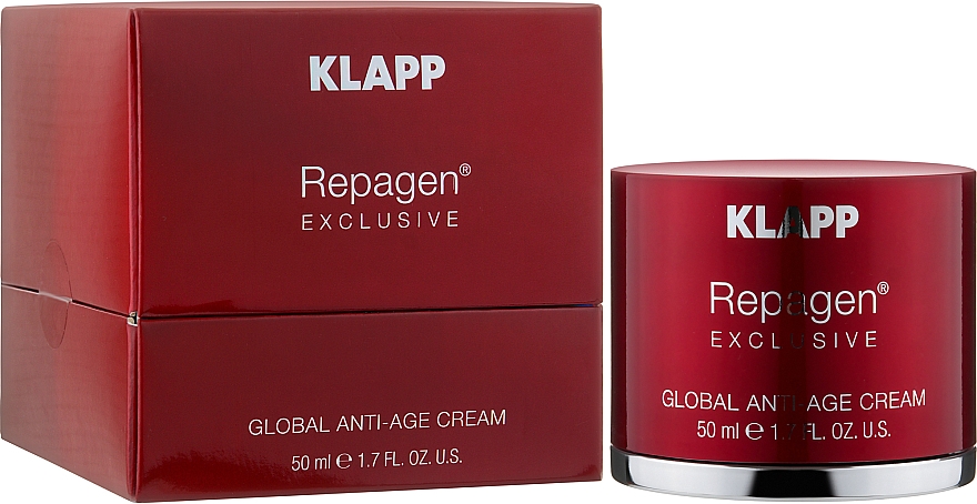 Комплексный анти-эйдж крем - Klapp Repagen Exclusive Global Anti-Age Cream — фото N2