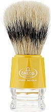 Помазок для бритья, 10218, желтый - Omega — фото N1