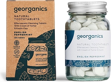 Таблетки для очищення зубів "Англійська м'ята" - Georganics Natural Toothtablets English Peppermint