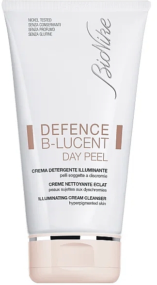 Очищувальний крем з ефектом сяяння - BioNike Defense B-Lucent Day-Peel Illuminating Cleansing Cream — фото N1
