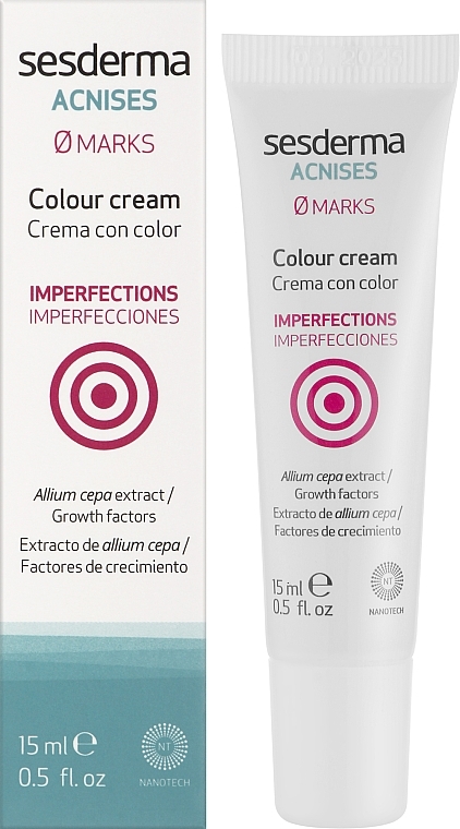 Тонирующий крем от рубцов постакне - SesDerma Acnises Spot Colour Cream — фото N2