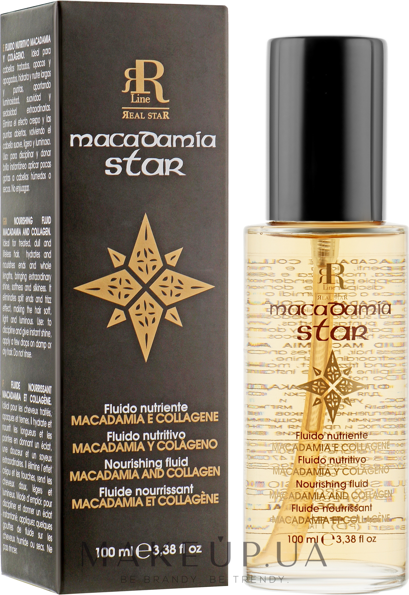 Флюид для волос с маслом макадамии и коллагеном - RR Line Macadamia Star — фото 100ml