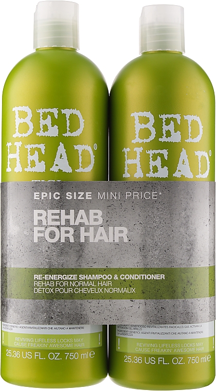 Набор - Tigi Bed Head Rehab For Hair Kit (shm/750ml + cond/750ml) — фото N1