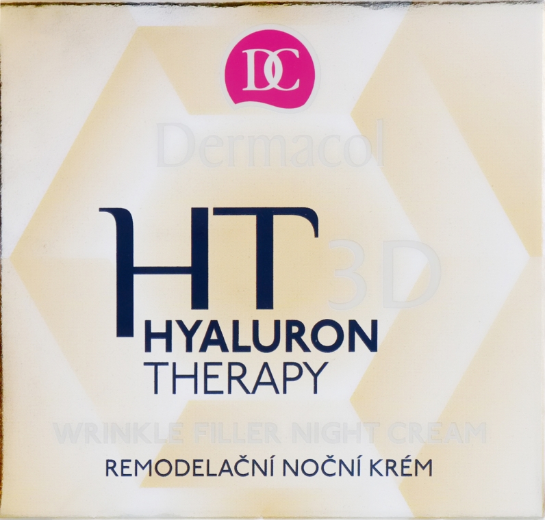 Ночной крем для лица с чистой гиалуроновой кислотой - Dermacol Hyaluron Therapy 3D Wrinkle Night Filler Cream — фото N5