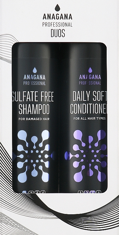 Набір "Безсульфатний" - Anagana Professional Duos Set Sulfate Free For Damaged Hair (shm/250ml + cond/250ml)