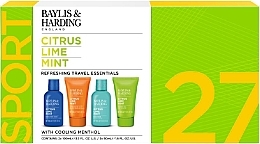 Парфумерія, косметика Набір - Baylis & Harding Citrus Lime Mint Refreshing Travel Essentials Gift Set (hair/body/wash/100ml + sh/gel/50ml + ash/balm/50ml + f/wash/100ml)