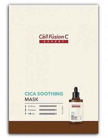 Успокаивающая ампульная маска для лица - Cell Fusion C Cica Soothing Mask — фото N1