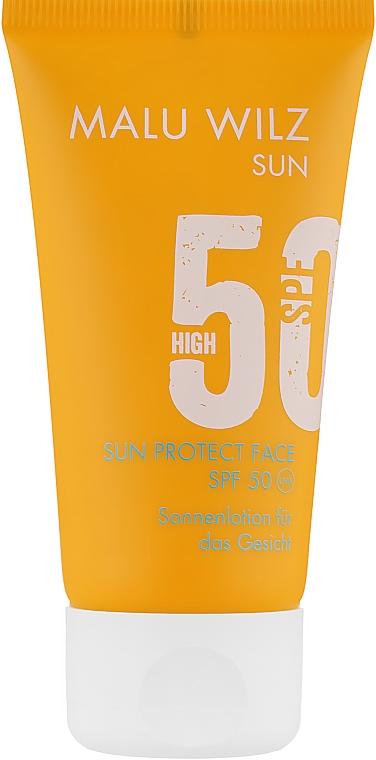 Лосьон солнцезащитный для лица с гиалуроновой кислотой - Malu Wilz Sun Protect Face SPF 50